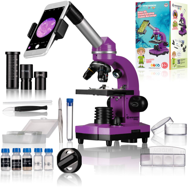 BRESSER Biolux Student Microscope - Purple