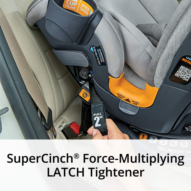 CHICCO OneFit Cleartex All in One Car Seat Obsidian