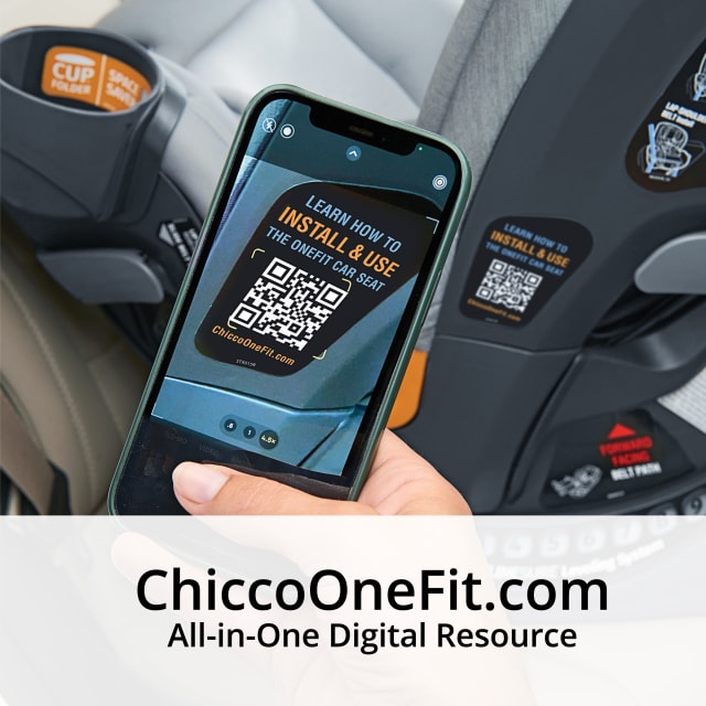 CHICCO OneFit Cleartex All in One Car Seat Obsidian