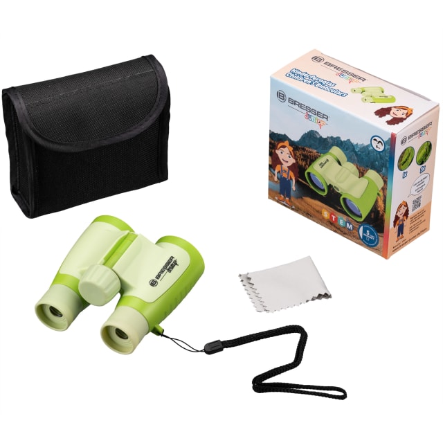BRESSER 3x30 Childrens Binoculars - Green
