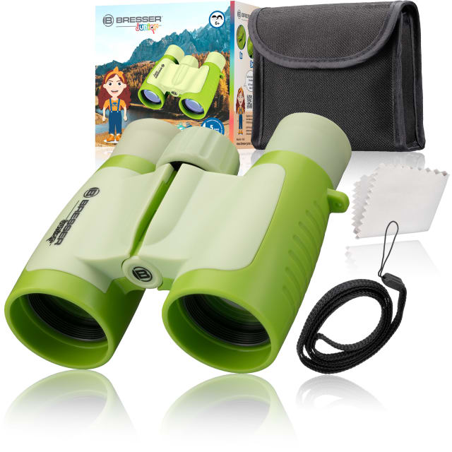 BRESSER 3x30 Childrens Binoculars - Green