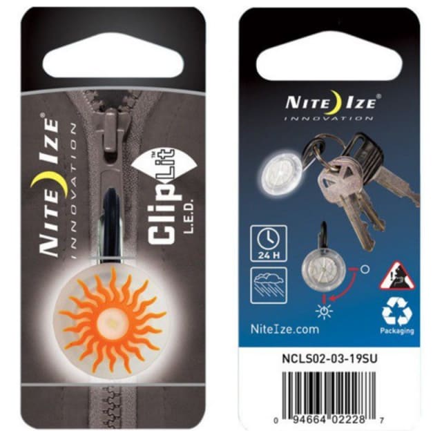 NITE IZE ClipLit Orange Sun/Wh led