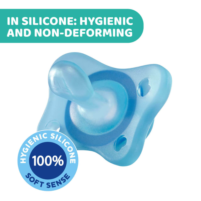 CHICCO Soother:Physio MiniSoft Blu Sil 2-6m 2pc