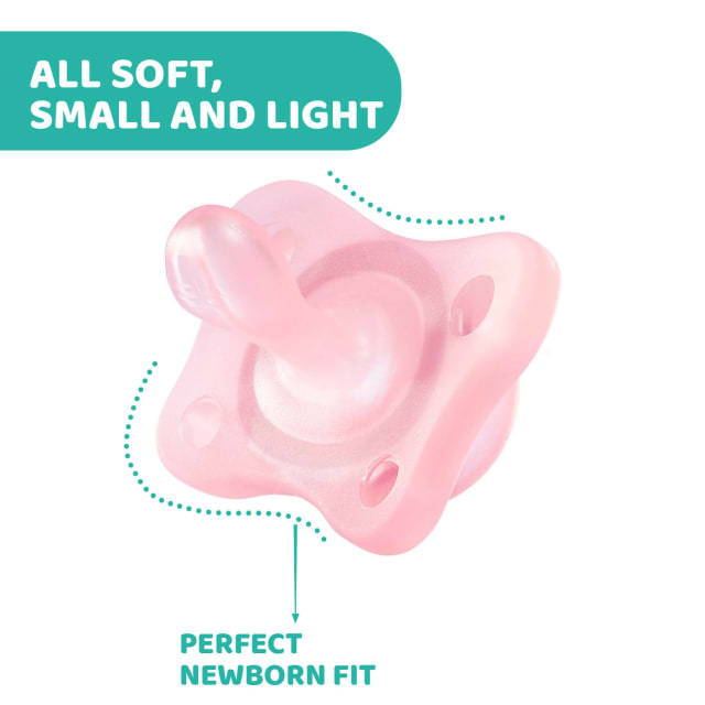CHICCO Soother:Physio MiniSoft Pnk Sil 2-6m 2pc