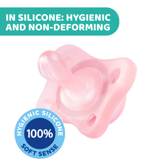 CHICCO Soother:Physio MiniSoft Pnk Sil 2-6m 2pc