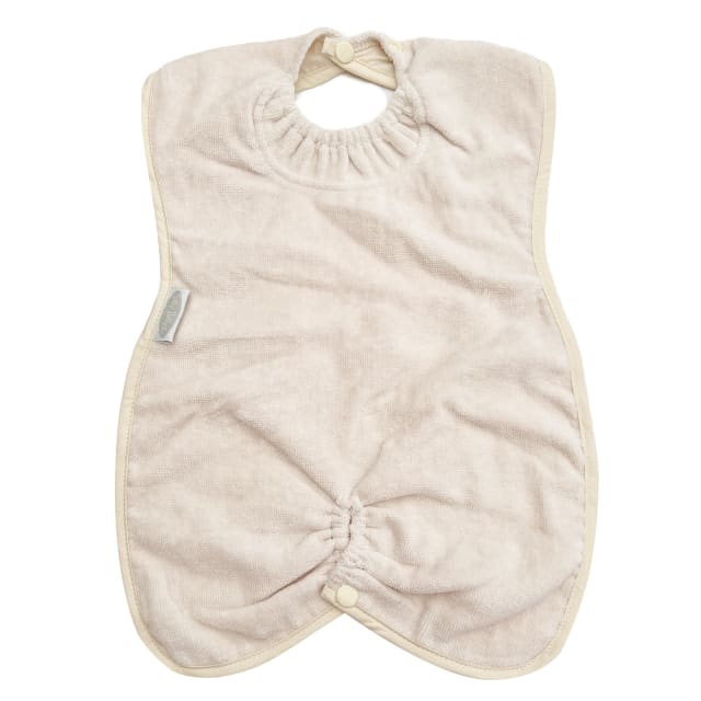 SILLY BILLYZ TOWEL HIGHCHAIR HUGR BIB WHITE SAND