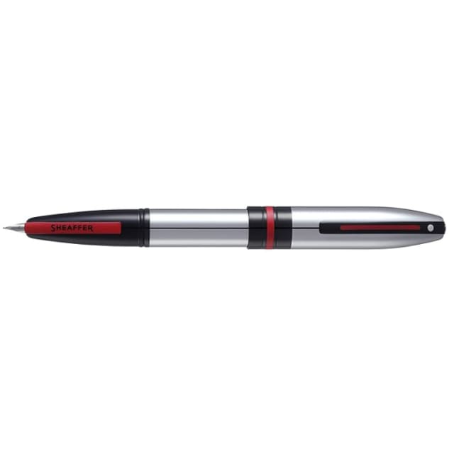 SHEAFFER Icon Lustrous Chrome with Glossy Black PVD Trim Fine Fountain Pen