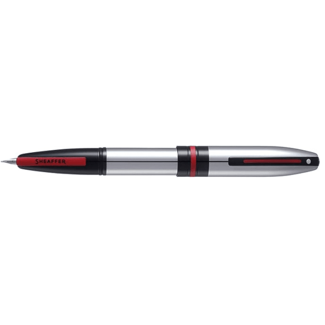 SHEAFFER Icon Lustrous Chrome with Glossy Black PVD Trim Medium Fountain Pen