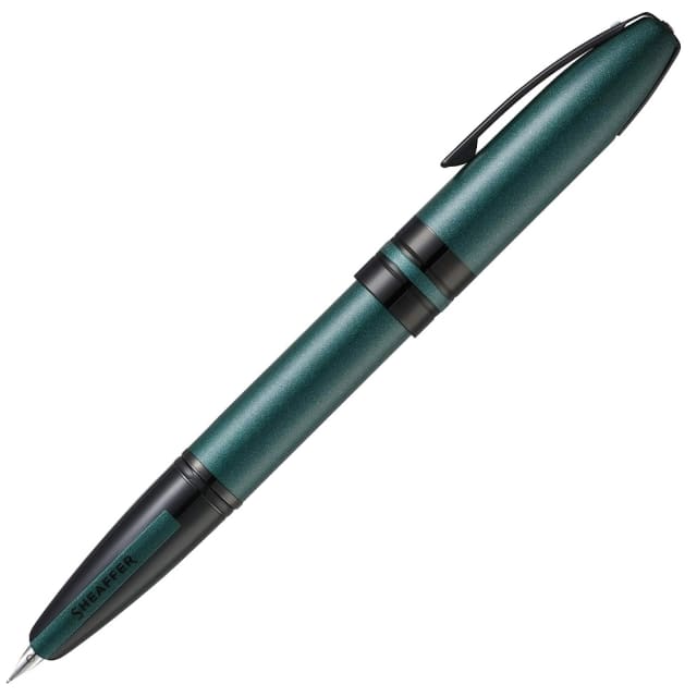 Sheaffer® ICON Metallic Green with Glossy Black PVD Trim Fine Fountain Pen