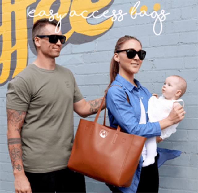 Isoki_category_grid1st_2 PU leather nappy bag easy access tote