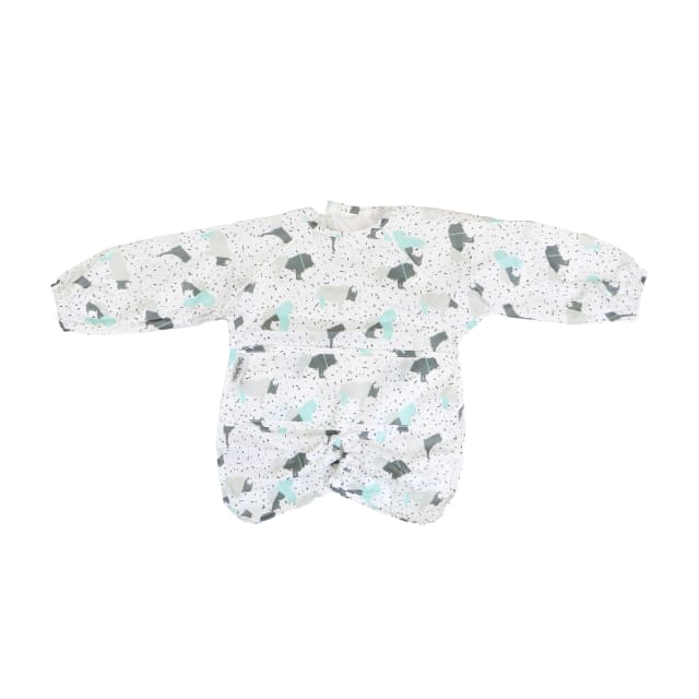 SILLY BILLYZ NYLON HIGHCHAIR HUGR L/S BIB ANIMALS