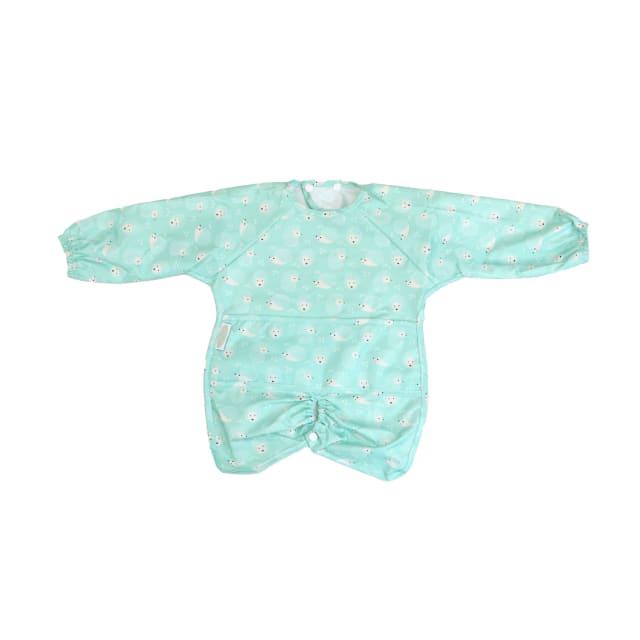 SILLY BILLYZ NYLON HIGHCHAIR HUGR L/S BIB HEDGEHOG