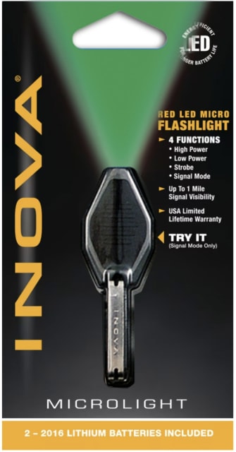 NITE IZE MICROLITE CLEAR BODY GREEN