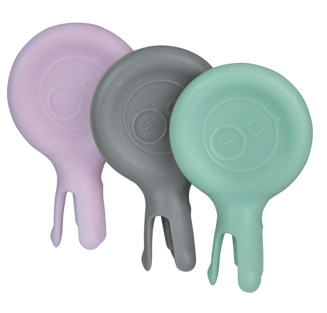 B.BOX Mini Flork 3pk pastel sage/silver/pink