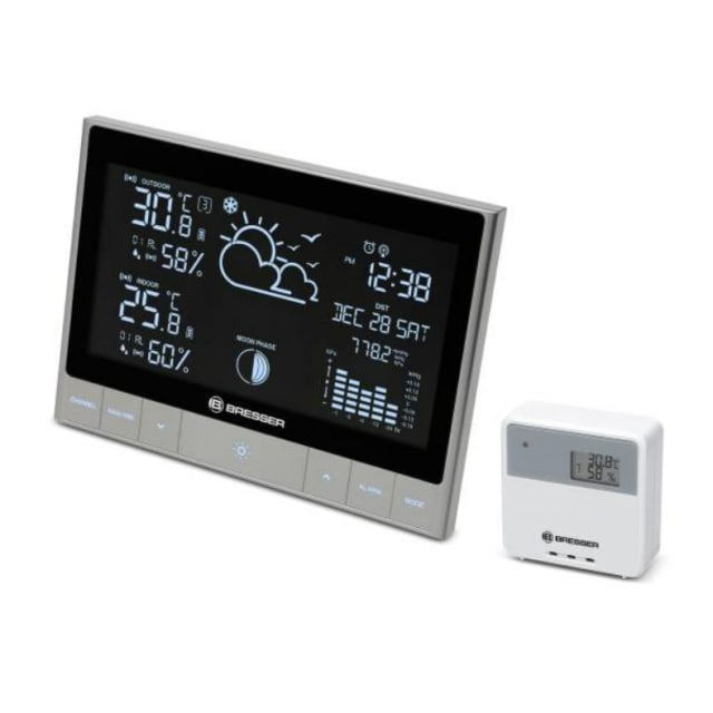 BRESSER Modern Touch Key Horizontal Weather Station