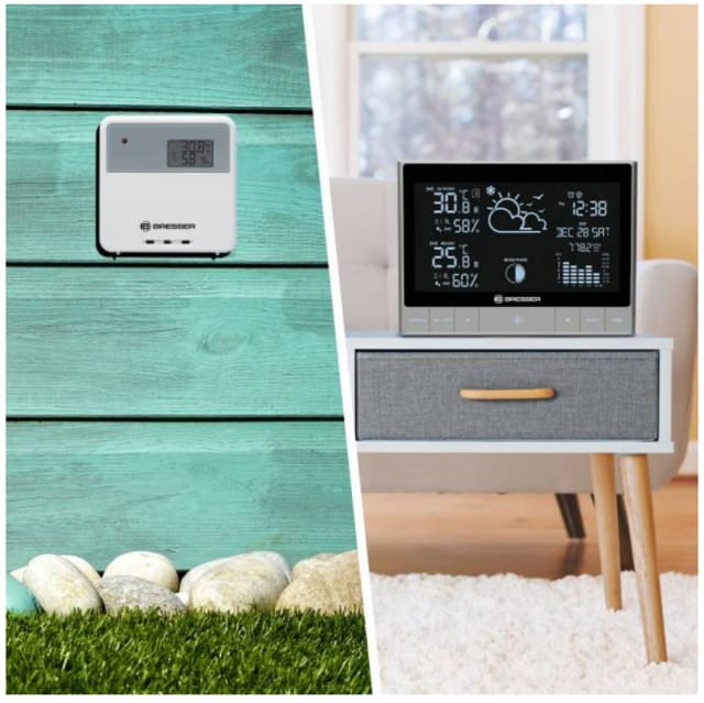 BRESSER Modern Touch Key Horizontal Weather Station