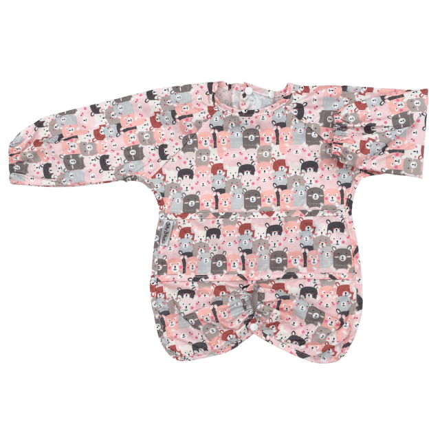 Nylon Highchair Hugger Long Sleeve Bib Peekaboo