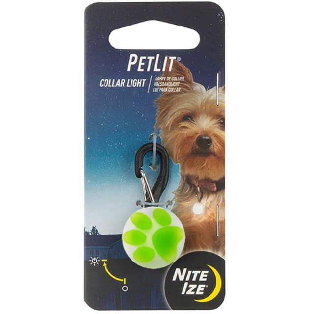 NITE IZE PetLit Lime Paw