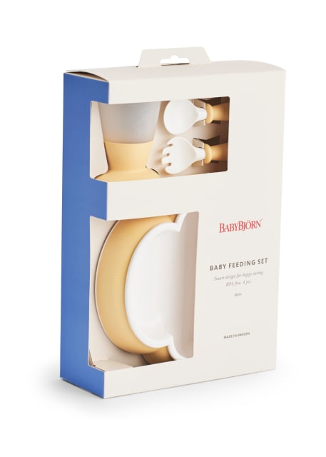 Baby Bjorn Plate Spoon Fork & Cup Yellow
