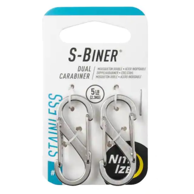 NITE IZE S-Biner Size 1 Stst 2pk