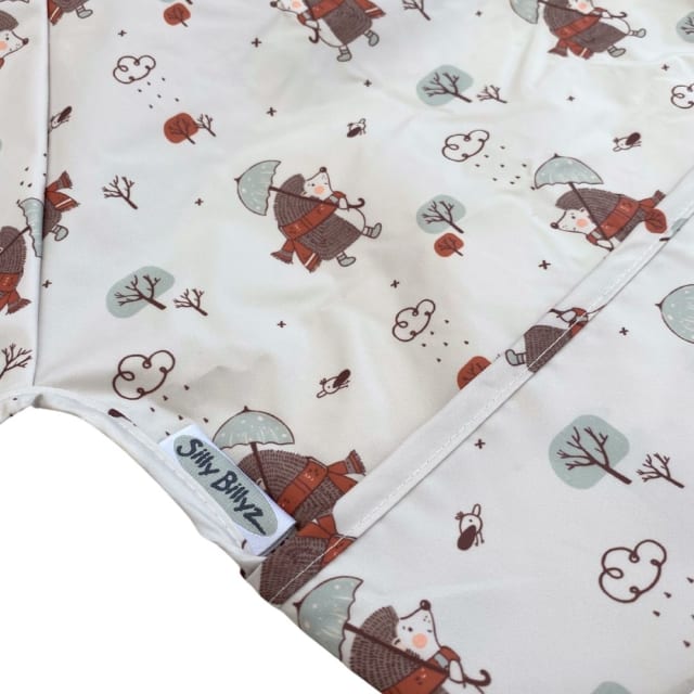 Nylon Small Long Sleeve Bib Mr Hedgehog