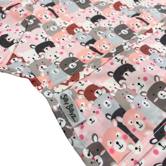 Nylon Highchair Hugger Long Sleeve Bib Peekaboo