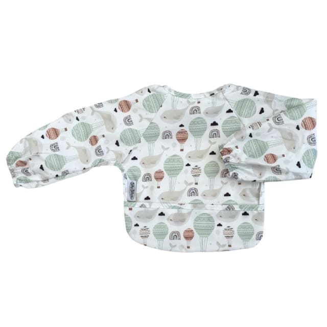 Nylon Small Long Sleeve Bib Floating Whales