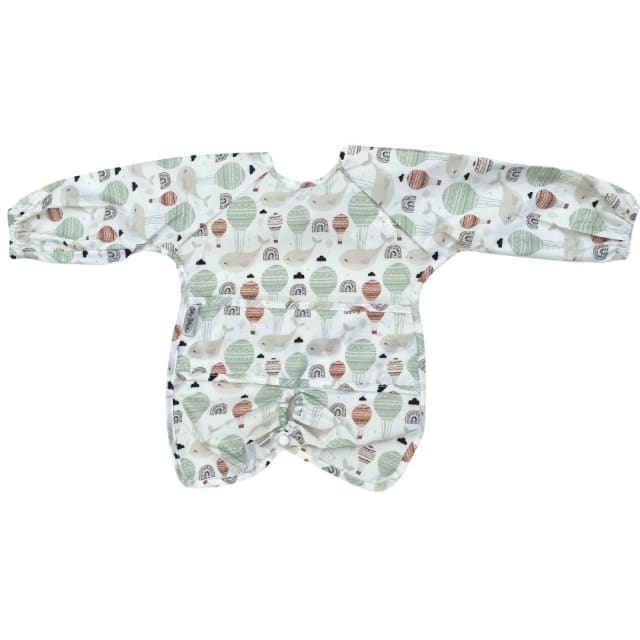 Nylon Highchair Hugger Long Sleeve Bib Floating Whale