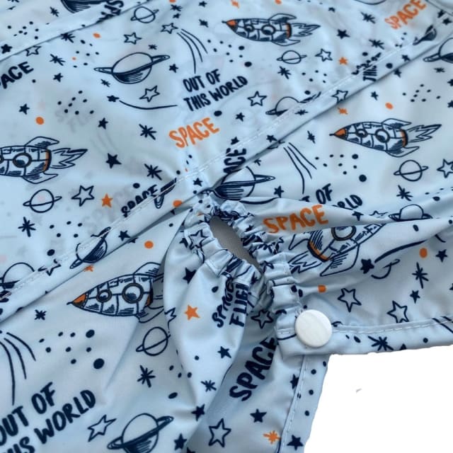 Nylon Highchair Hugger Long Sleeve Bib Space