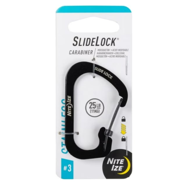 NITE IZE Slidelock Carabiner #3 Black