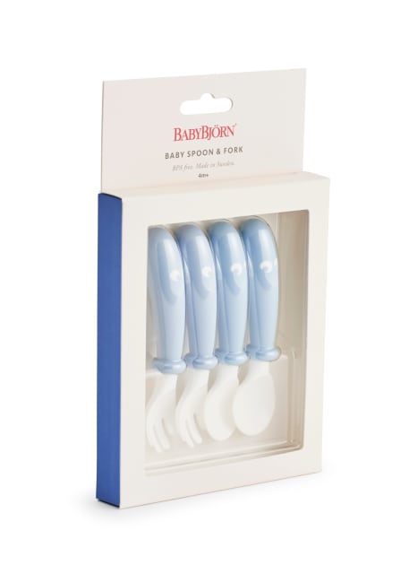 Baby Bjorn Spoon & Fork 4pk Blue