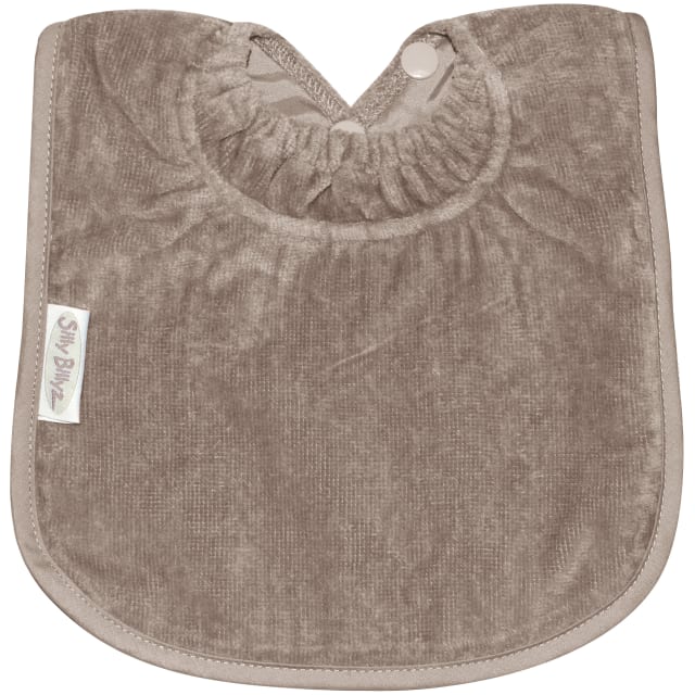 TOWEL PLAIN LARGE BIB TAUPE