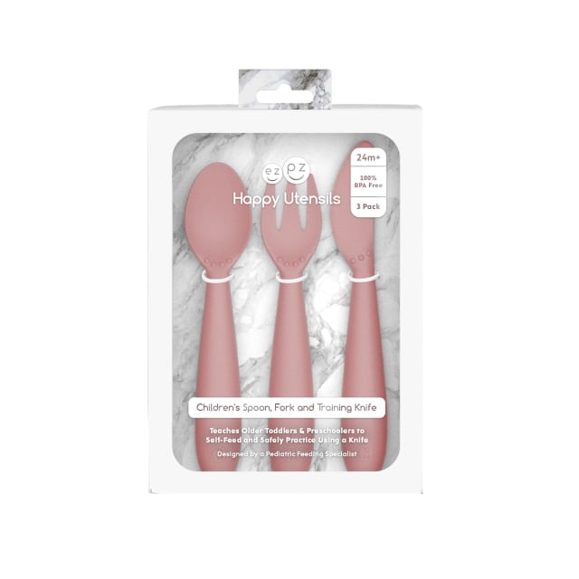 EZPZ HAPPY UTENSILS BLUSH
