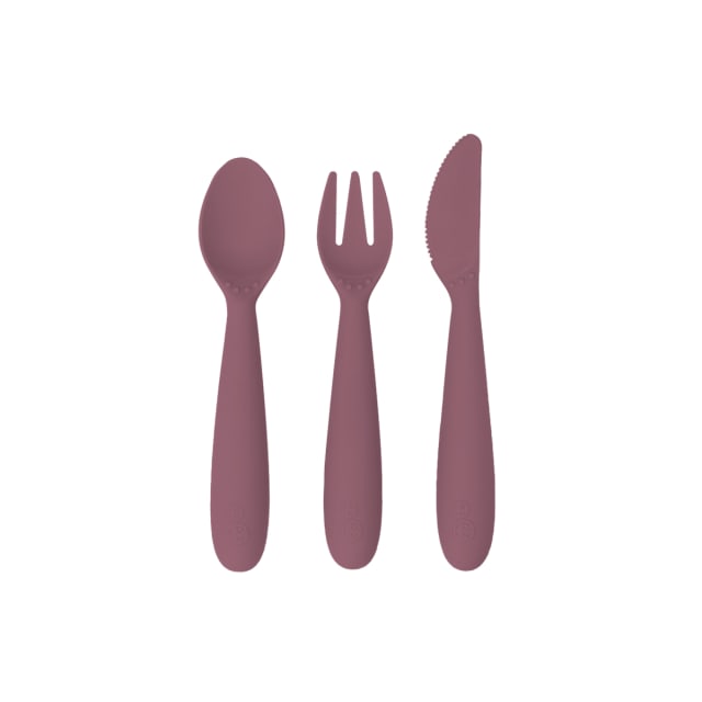 EZPZ HAPPY UTENSILS MAUVE