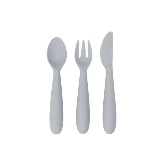 EZPZ HAPPY UTENSILS PEWTER