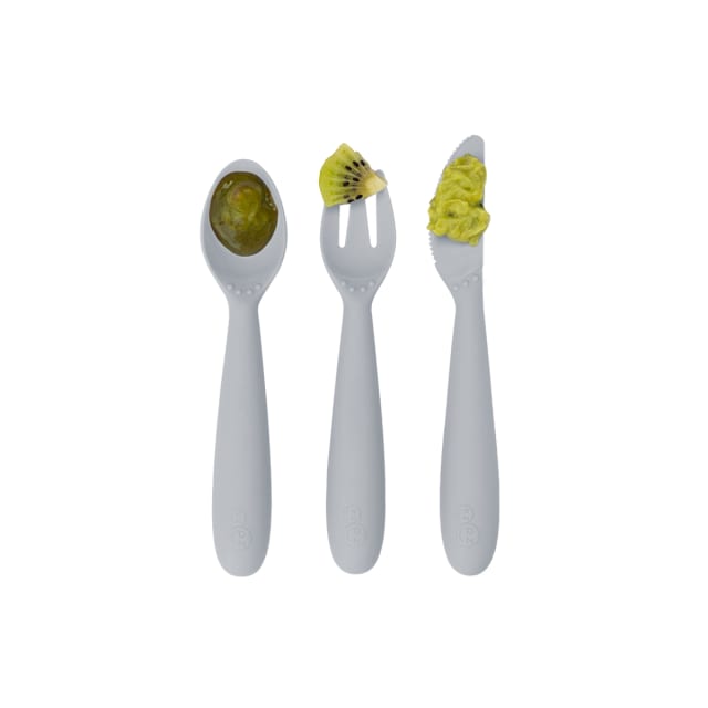 EZPZ HAPPY UTENSILS PEWTER