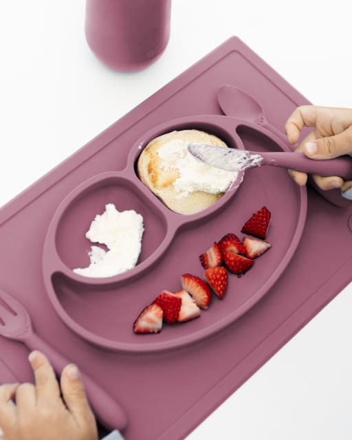 EZPZ HAPPY UTENSILS MAUVE