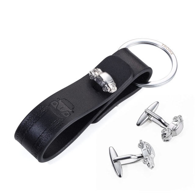 TROIKA VW Beetle Keyring & cufflinks