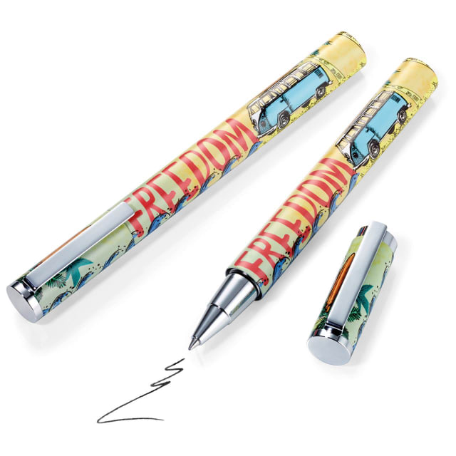 TROIKA VW Rollerball pen & B/Card case Set