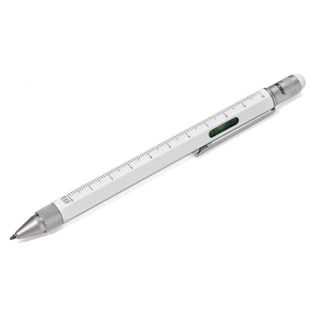 TROIKA Construction BP pen white/silver