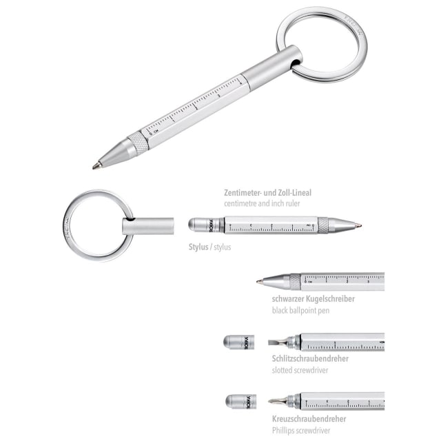 TROIKA Micro Construction BP silver/red