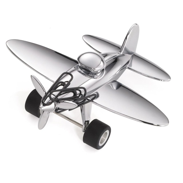 TROIKA P/Clip holder & P/weight, plane silver