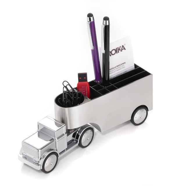 TROIKA Pen & P/Clip holder truck