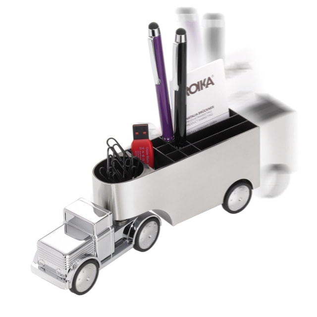 TROIKA Pen & P/Clip holder truck