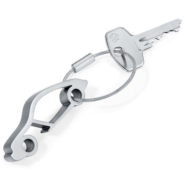 TROIKA Keyring Bottle opener sports car silver