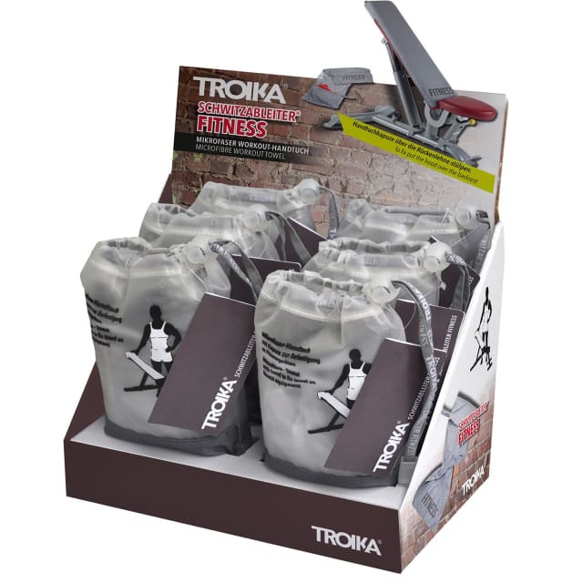 TROIKA Counter display microfibre towel (6=1)