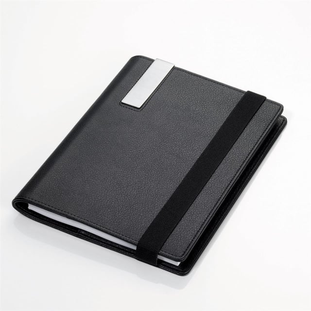 TROIKA Travel folder w/A5 notepad black/red