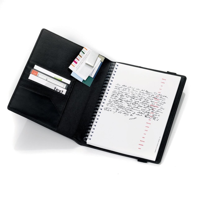 TROIKA Travel folder w/A5 notepad black/red