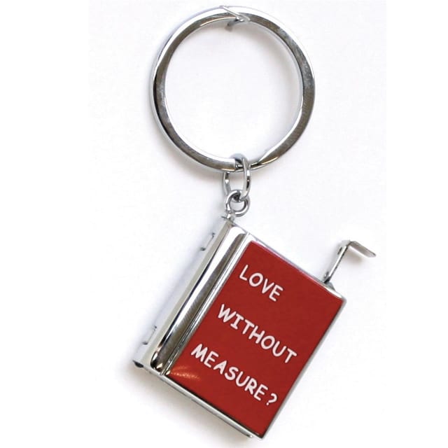 GDESIGN BOOK SHAPE MEASURING TAPE KEYRING