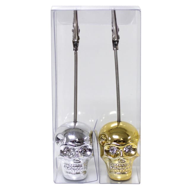 GDESIGN CERAMIC MEMO HOLDER GOLD-SLVR(2 PC PACK)